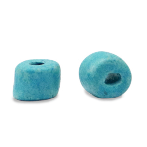 Perline di ceramica greca DQ 5mm blu oceano