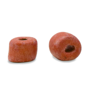 Perline di ceramica greca DQ 5mm rosso mattone cotto