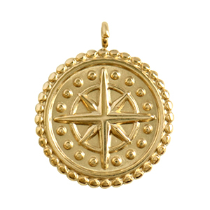 Ciondoli in acciaio inossidabile stella oro