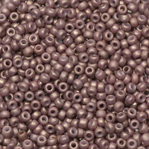 Rocailles Miyuki 11/0 Opaque matte dusty mauve purple 11-2027