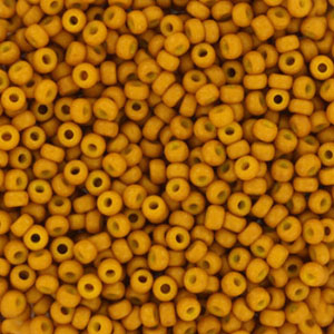 Rocailles Miyuki 11/0 Opaque matte mustard brown  11-2312