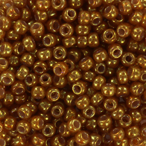 Rocailles Miyuki 8/0 Ceylon translucent spice brown 8-2372
