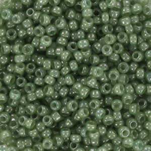 Rocailles Miyuki 11/0 Ceylon translucent sage green 11-2375