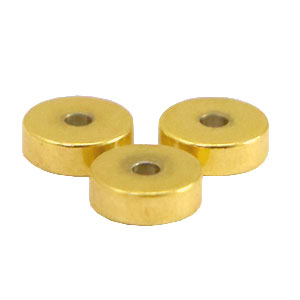 Perline in acciaio inossidabile rondella 6mm oro
