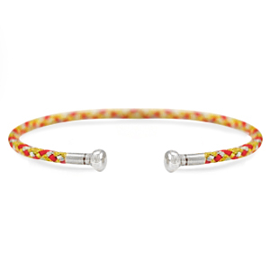 C.U.S&reg; bracciali bangle di gioielli giallo-rosso-argento