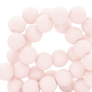Perline in acrilico 6 mm opaca un tocco di rosa
