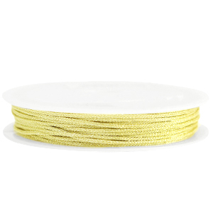 Coda di topo intrecciato 1mm giallo oro metallico