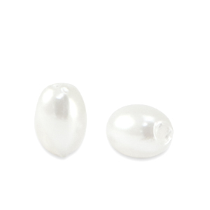 Imitazione di perle d'acqua dolce chicco di riso bianco