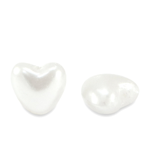 Imitazione di perle d'acqua dolce cuore bianco
