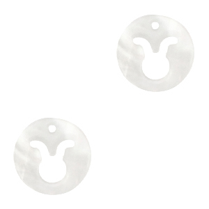 Pendenti di conchiglia prodotti speciali Toro bianco (colore naturale)