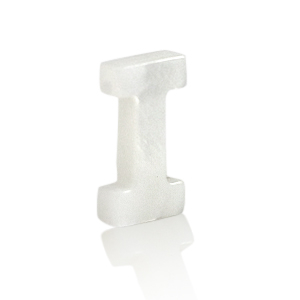 Pendenti di conchiglia prodotti speciali lettera I bianco (colore naturale)