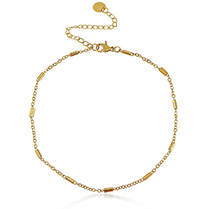 Cavigliere in acciaio inossidabile oro