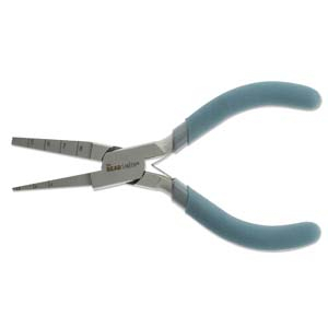 Beadsmith Pinza per formare anellini quadrati con molla turchese-argento