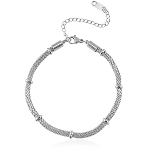 Bracciali in acciaio inossidabile argento