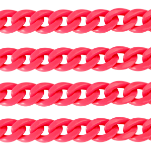 Catena in acrilico 18mm lucida rosa neon
