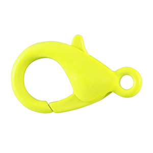 Componenti colorati chiusura moschettone giallo neon