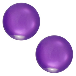 Cabochon Polaris Elements 12 mm classico Lucido viola uva 