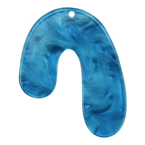 Pendenti in resina organico blu di prussia