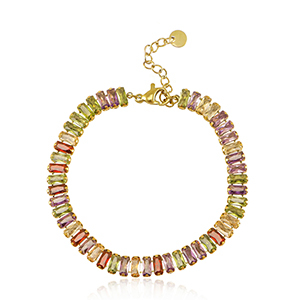 Bracciali in acciaio inossidabile oro-multicolore