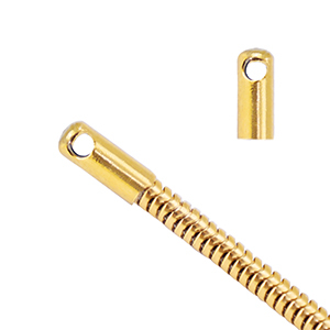 Componenti in acciaio inossidabile terminale per catena serpente &Oslash;2.5mm oro