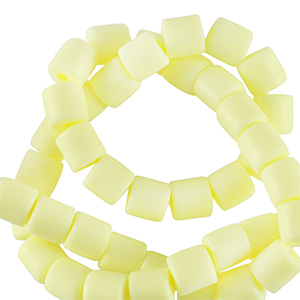 Perline di polimero 6mm giallo pallido
