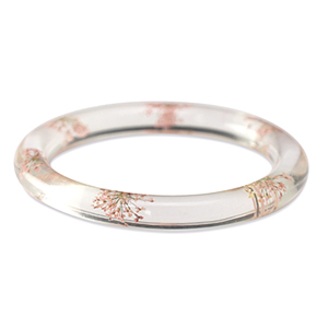 Braccialetti alla moda con fiori secchi rosa chiaro