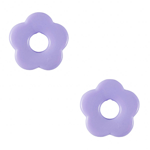 Ciondoli in acrilico fiore viola lilla