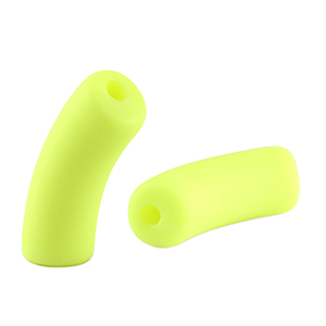 Perline in acrilico tubo opaca giallo neon