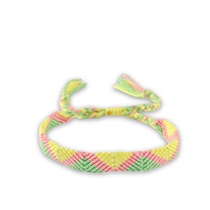 Cavigliere alla moda giallo-rosa-verde