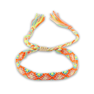 Braccialetti alla moda arancione-blu chiaro