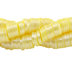Perline Katsuki 6mm giallo chiaro-effeto perlato