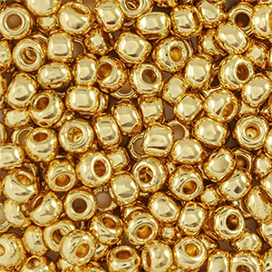 Rocailles Preciosa 24K 6/0-68304 oro