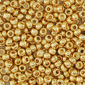 Rocailles Preciosa 24K 10/0-68304 oro