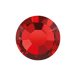 Pietra di nascita Gennaio Preciosa SS16 a fondo piatto (4mm) Siam red