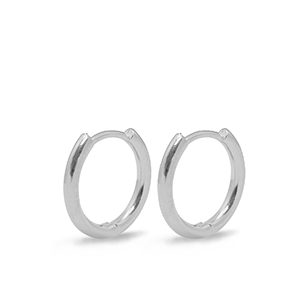 Componenti di metallo DQ Orecchini a cerchio 16mm argento (privo di nichel)