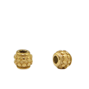 Perline in acciaio inossidabile 5mm oro