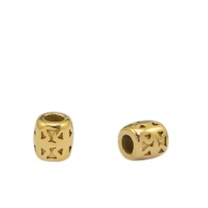 Perline in acciaio inossidabile 5mm oro