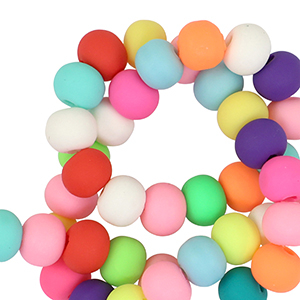 Perline di polimero 6mm multicolore