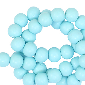 Perline di polimero 6mm blu chiaro