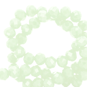 Perline sfaccettate 3x2mm rondella verde menta