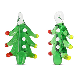 Pendenti di vetro albero di Natale verde