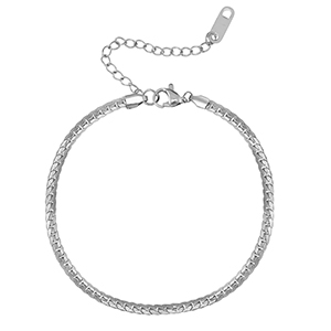 Bracciali in acciaio inossidabile argento