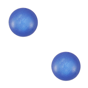 Cabochon Polaris 4mm soft SS16 "Pietra di nascita" shiny Dicembre blu cobalto chiaro