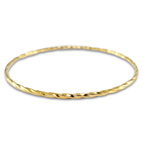 Bracciali in acciaio inossidabile contorto oro