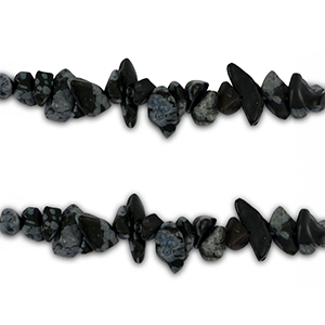 Perline in pietra naturale chips nero-antracite marmo