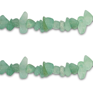 Perline in pietra naturale chips Cuarzo de Aventurina verde