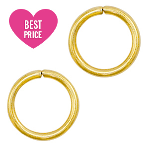 Componenti in acciaio inossidabile anellino apribile 8mm oro