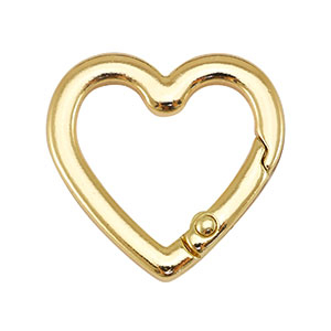 Componenti anello bris&eacute; portachiavi cuore oro