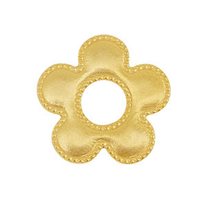 Ciondoli/distanziatore in acciaio inossidabile fiore oro