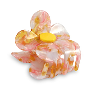 Accessori fermaglio per capelli fiore rosa-oro